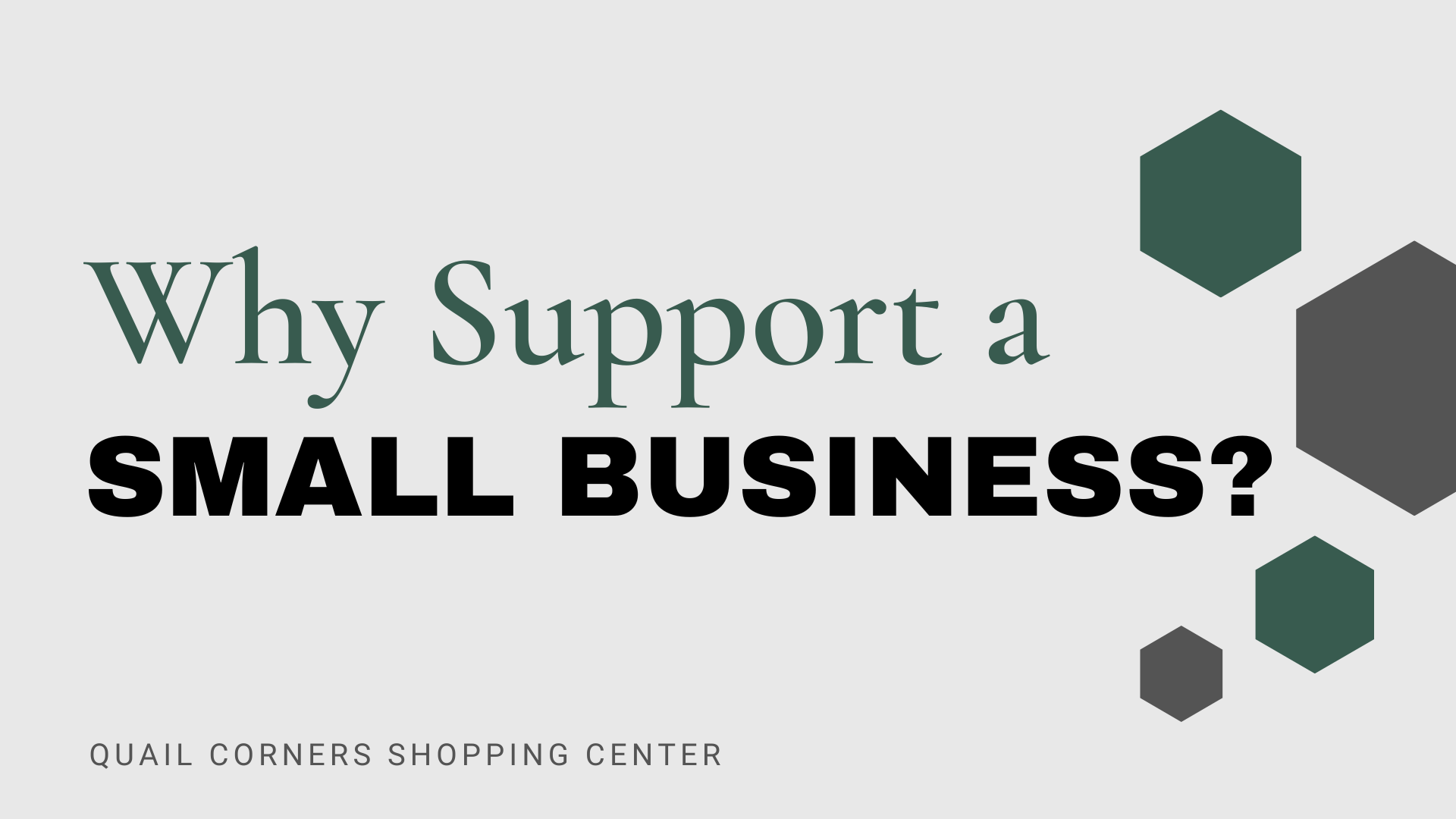 Why Support a Small Business?